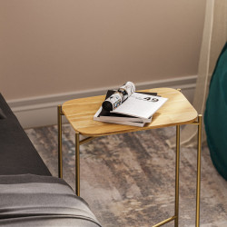 Журнальный столик Mirage Meble Shb-003-A (Natural/Gold) Thumb