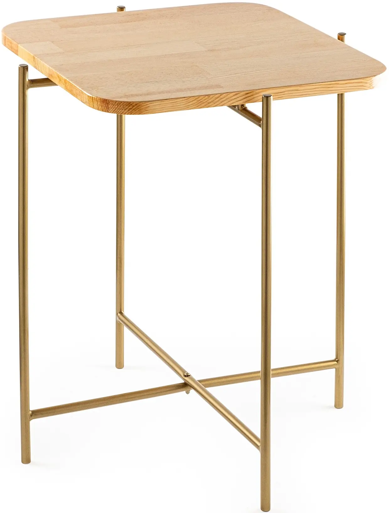 Masa pentru reviste Mirage Meble Shb-005-A (Natural/Gold)