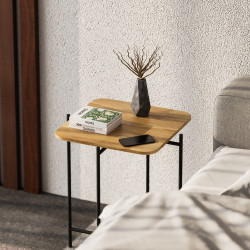 Masa pentru reviste Mirage Meble Shb-005 (Natural/Black) Thumb