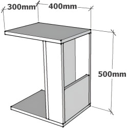 Masa pentru reviste Mirage Meble Star (Anthracite) Thumb