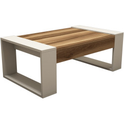 Masa pentru reviste Mirage Meble Venus (Walnut/Cream) Thumb
