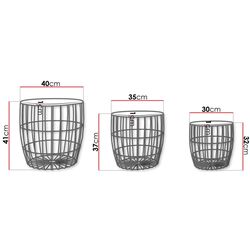 Комплект журнальных столиков Mirjan24 Amiuk/Howig (Black/Natural Wood) Thumb