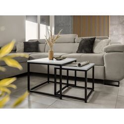 Комплект журнальных столиков Mirjan24 Hamepus/Dener (White/Black) Thumb