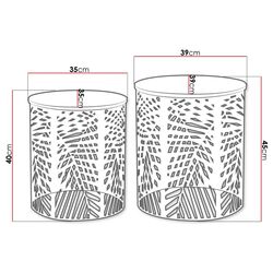 Комплект журнальных столиков Mirjan24 Madesia/Leaf (Natural/Black) Thumb