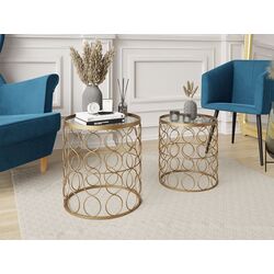 Комплект журнальных столиков Mirjan24 Ziton/Archi (Gold) Thumb