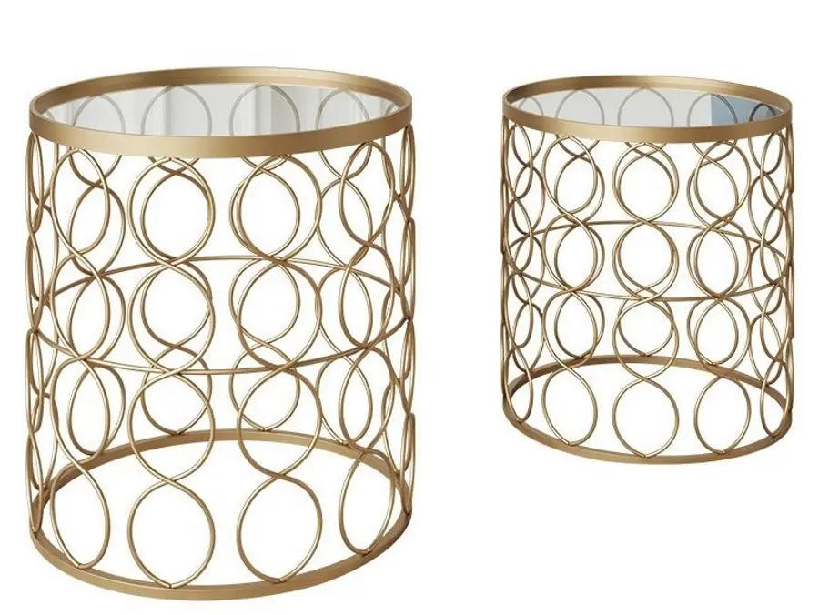 Комплект журнальных столиков Mirjan24 Ziton/Archi (Gold)