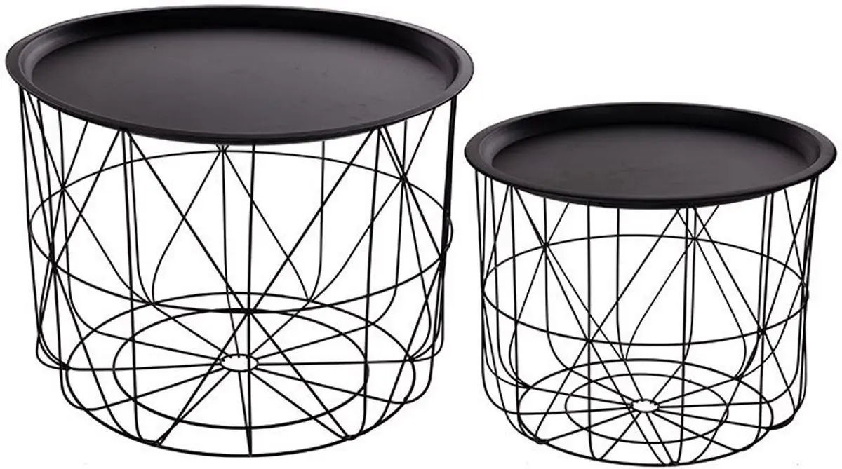 Набор журнальных столиков Mirjan24 Placydo/Matt (Black) - 2