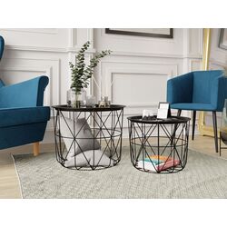 Набор журнальных столиков Mirjan24 Placydo/Matt (Black) Thumb