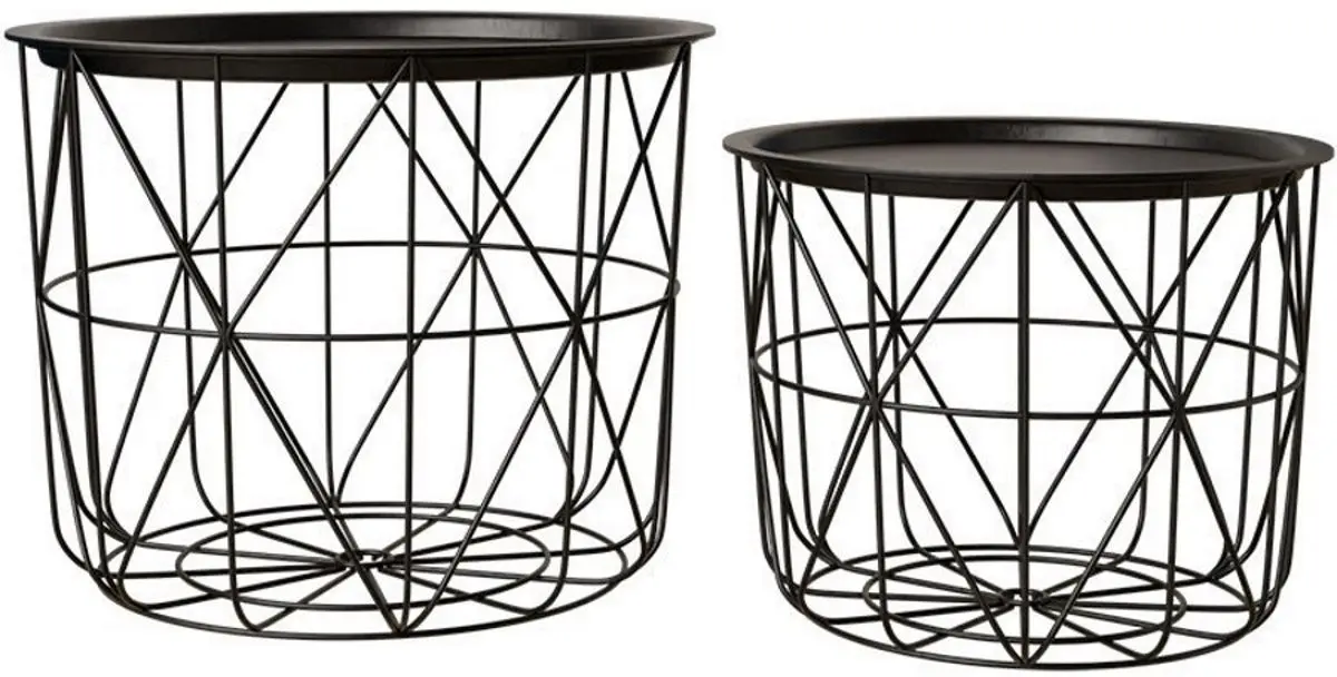 Набор журнальных столиков Mirjan24 Placydo/Matt (Black)