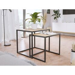 Набор журнальных столиков Mirjan24 Runoya/Carlo Bigger (Black/Natural)