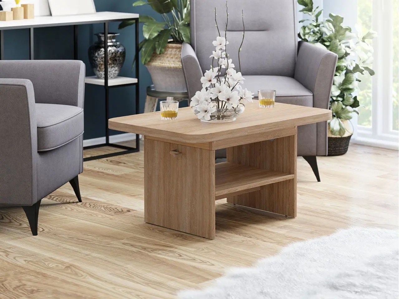 Журнальный стол-трансформер Mirjan24 Hosul/Jan (Sonoma Oak) - 4