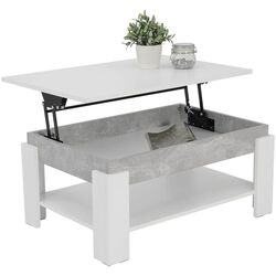 Журнальный стол-трансформер Mirjan24 Setori/Theo (White/Concrete) Thumb