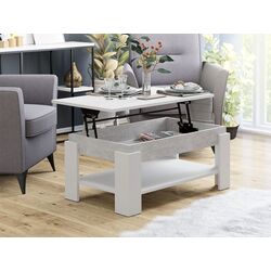 Журнальный стол-трансформер Mirjan24 Setori/Theo (White/Concrete) Thumb