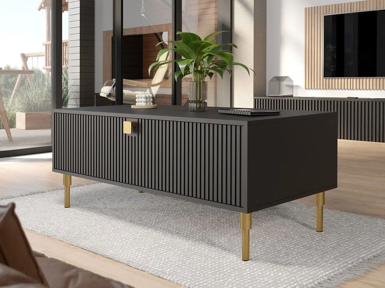 Журнальный столик Mirjan24 Ajrano 05/Dorset (Black) - 4