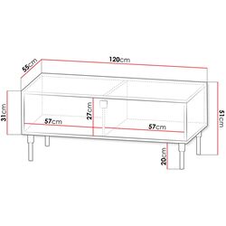 Журнальный столик Mirjan24 Ajrano 05/Dorset (Black) Thumb