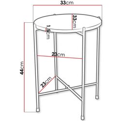 Журнальный столик Mirjan24 Amancio/Togero (Black Marble/Black) Thumb