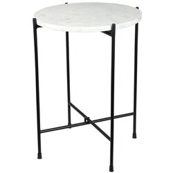 Журнальный столик Mirjan24 Amancio/Togero (White Marble/Black) Thumb