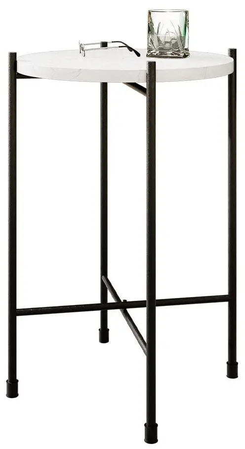 Журнальный столик Mirjan24 Amancio/Togero (White Marble/Black) - 4