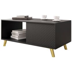 Masa pentru reviste Mirjan24 Asporiz 04/Apollo (Black/Gold) Thumb