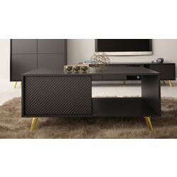 Masa pentru reviste Mirjan24 Asporiz 04/Apollo (Black/Gold) Thumb