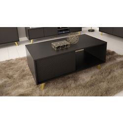 Masa pentru reviste Mirjan24 Asporiz 04/Apollo (Black/Gold) Thumb