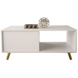 Журнальный столик Mirjan24 Asporiz 04/Apollo (White/Gold) Thumb