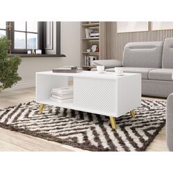 Журнальный столик Mirjan24 Asporiz 04/Apollo (White/Gold)