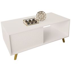 Журнальный столик Mirjan24 Asporiz 04/Apollo (White/Gold) Thumb