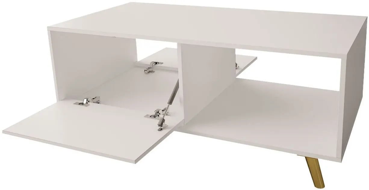 Журнальный столик Mirjan24 Asporiz 04/Apollo (White/Gold) - 5