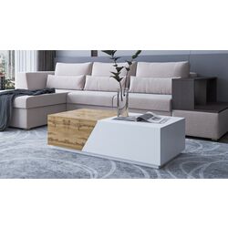 Журнальный столик Mirjan24 Bekas/Ceelias (White/Oak Wotan) Thumb