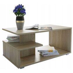 Masa pentru reviste Mirjan24 Black/Dallas (Sonoma Oak)