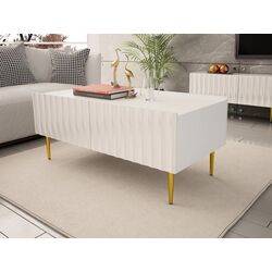 Журнальный столик Mirjan24 Brimono/Arcos 120x59 (White/White Gloss) Thumb