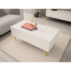 Журнальный столик Mirjan24 Brimono/Arcos 120x59 (White/White Gloss) Thumb