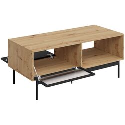 Журнальный столик Mirjan24 Brulpin 2K/Bartise 2K (Artisan Oak/Black) Thumb