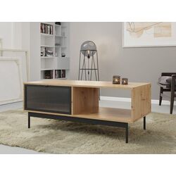 Журнальный столик Mirjan24 Brulpin 2K/Bartise 2K (Artisan Oak/Black)