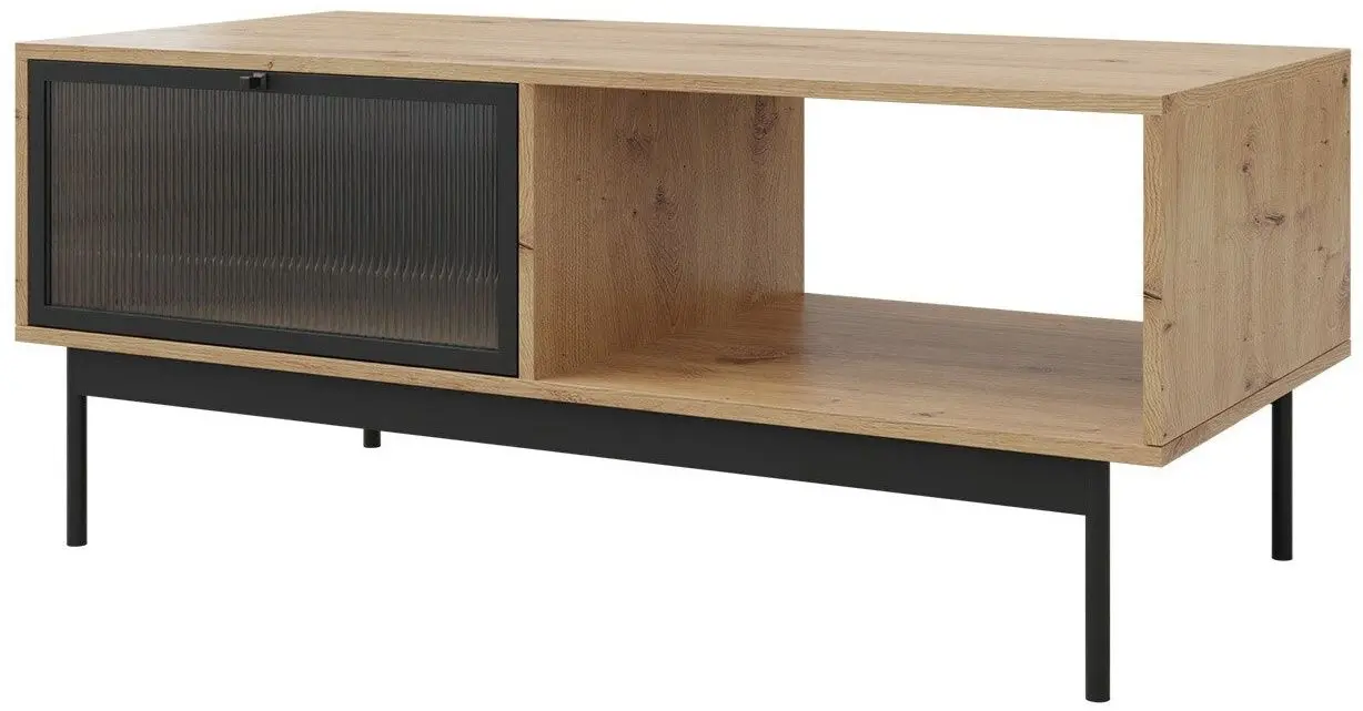 Журнальный столик Mirjan24 Brulpin 2K/Bartise 2K (Artisan Oak/Black) - 4