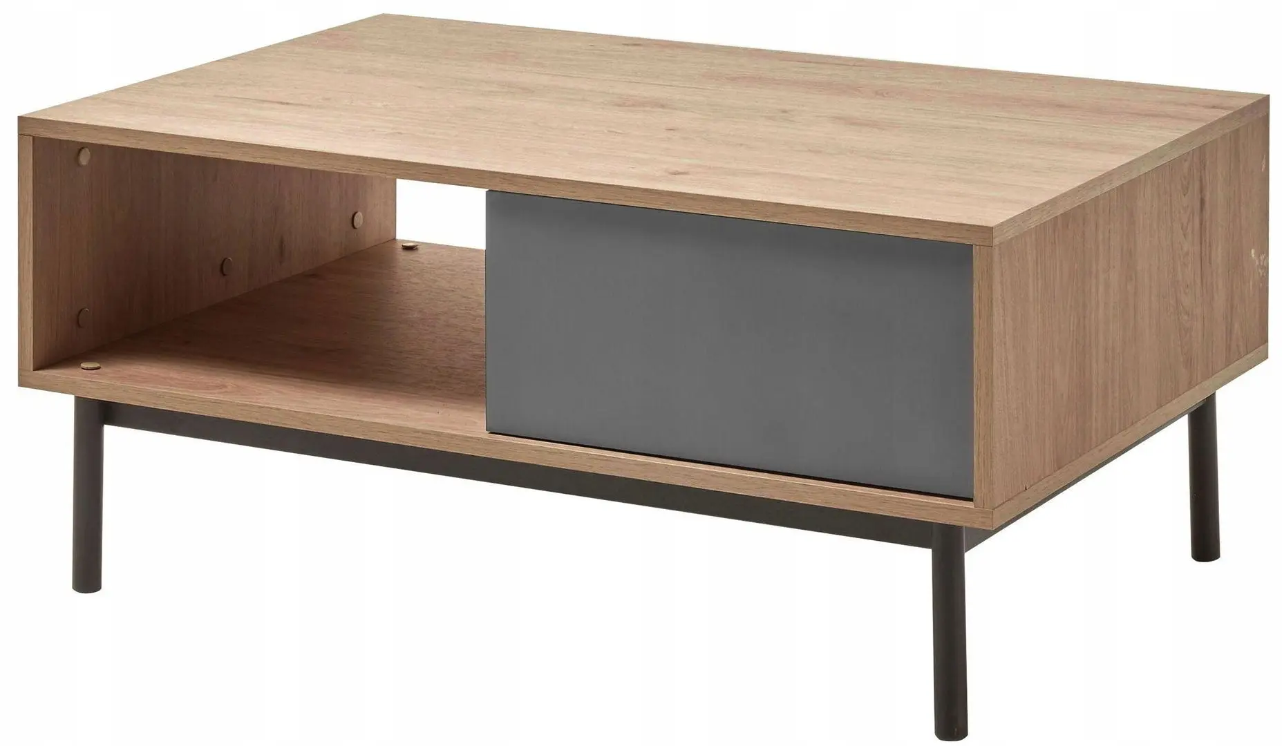 Masa pentru reviste Mirjan24 Bruno/Basic BL 104 (Hickory Jackson/Graphite)