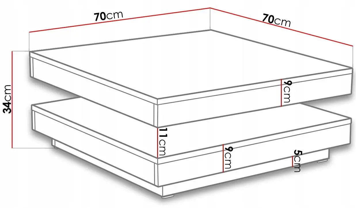 Masa pentru reviste Mirjan24 Druzjan/Nenani (White) - 5
