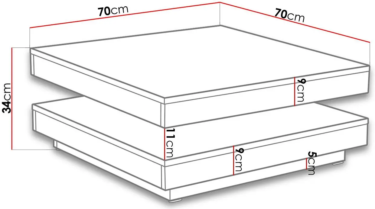 Журнальный столик Mirjan24 Druzjan/Nenani (White) - 5