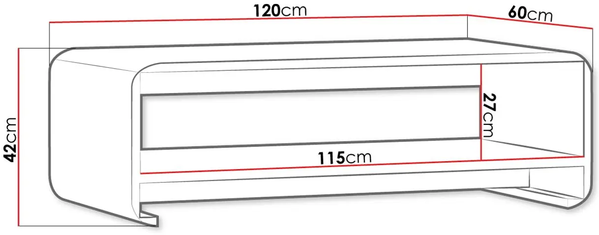 Masa pentru reviste Mirjan24 Emma/Link LI12 (Sonoma Oak) - 2