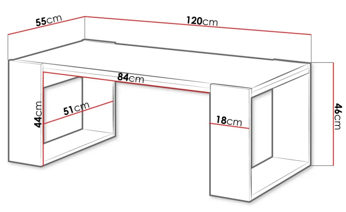 Журнальный столик Mirjan24 Empire/Wood (Anthracite/Oak Wotan) - 3