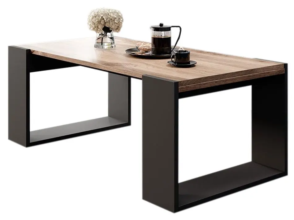 Журнальный столик Mirjan24 Empire/Wood (Anthracite/Oak Wotan)