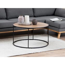 Журнальный столик Mirjan24 Erazme/Seaford (Natural Oak/Black Metal) Thumb