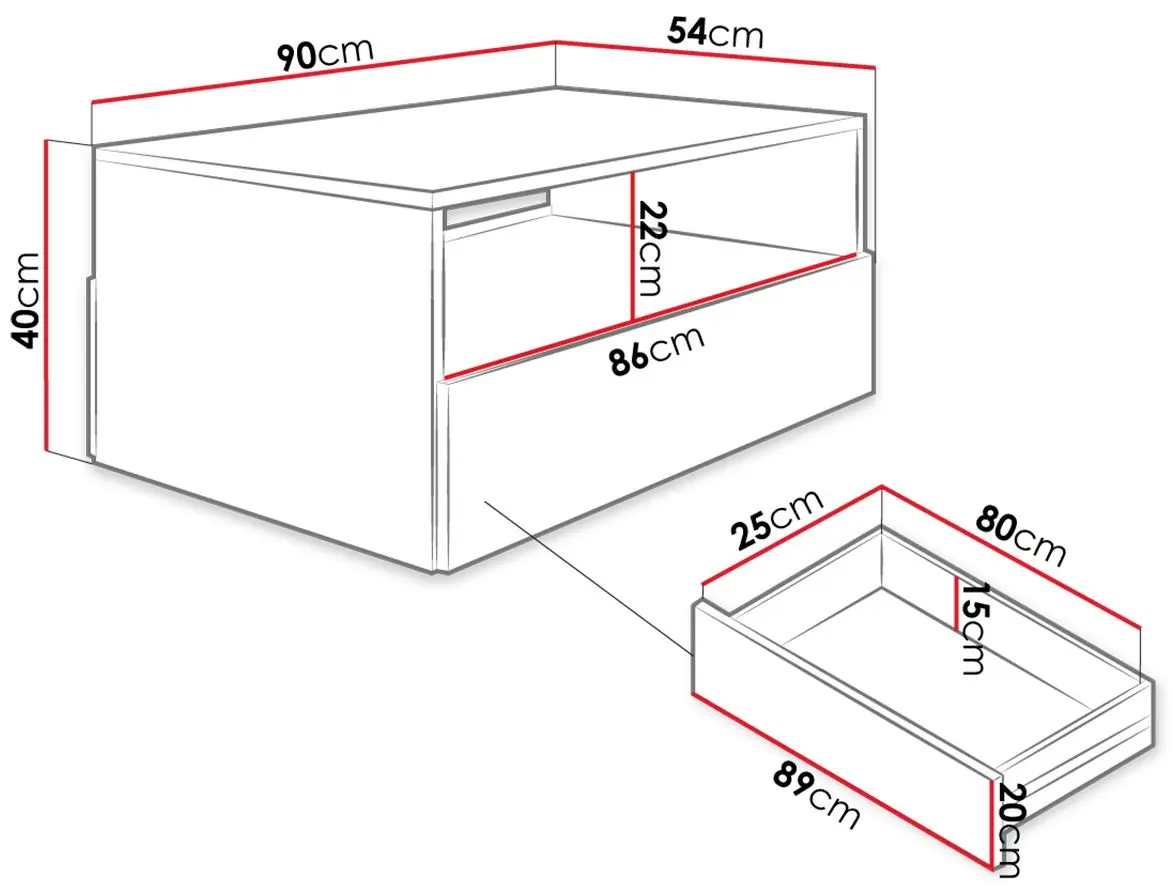 Masa pentru reviste Mirjan24 Fereolo/Lunula (White) - 3