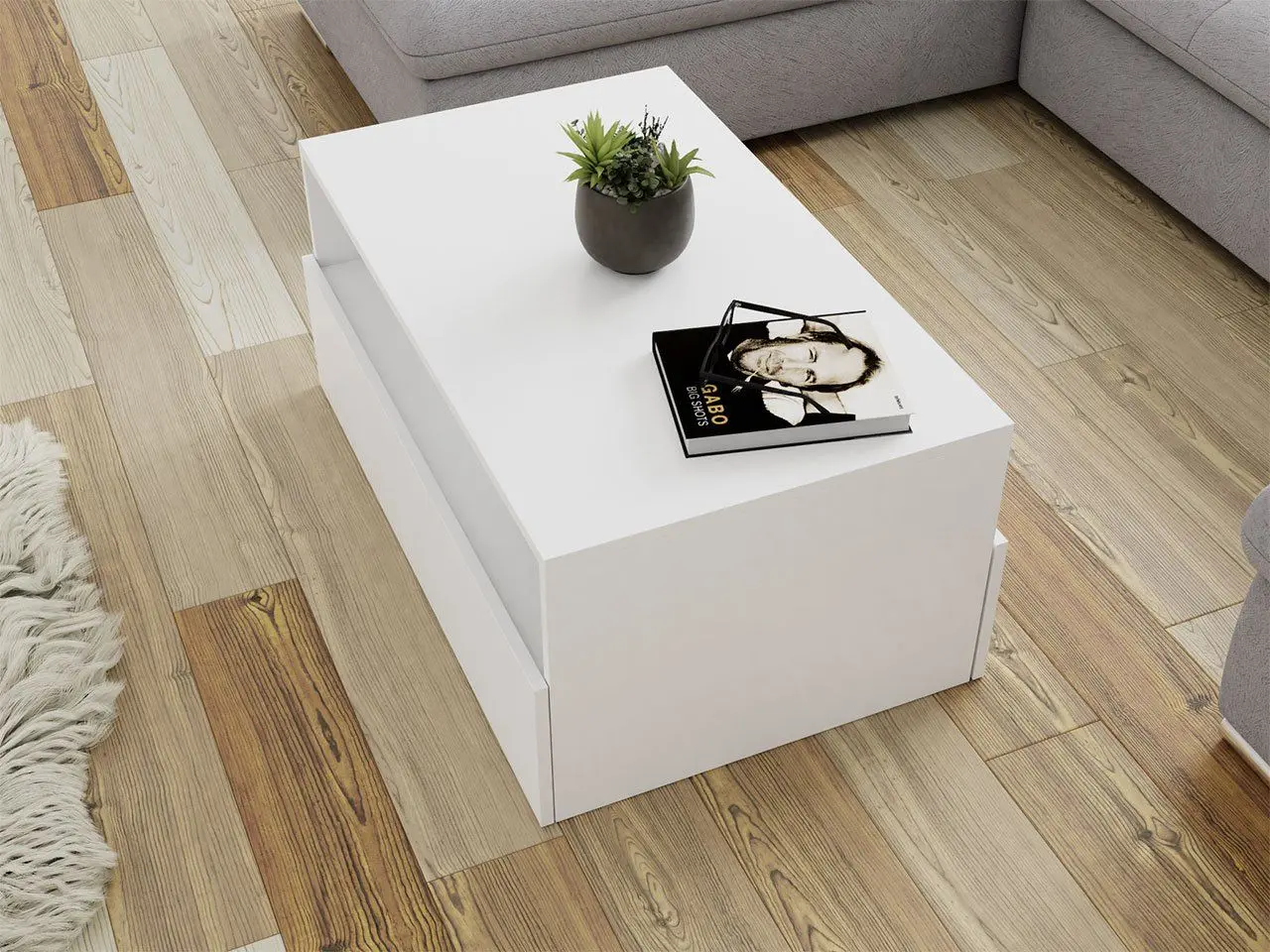 Masa pentru reviste Mirjan24 Fereolo/Lunula (White) - 5