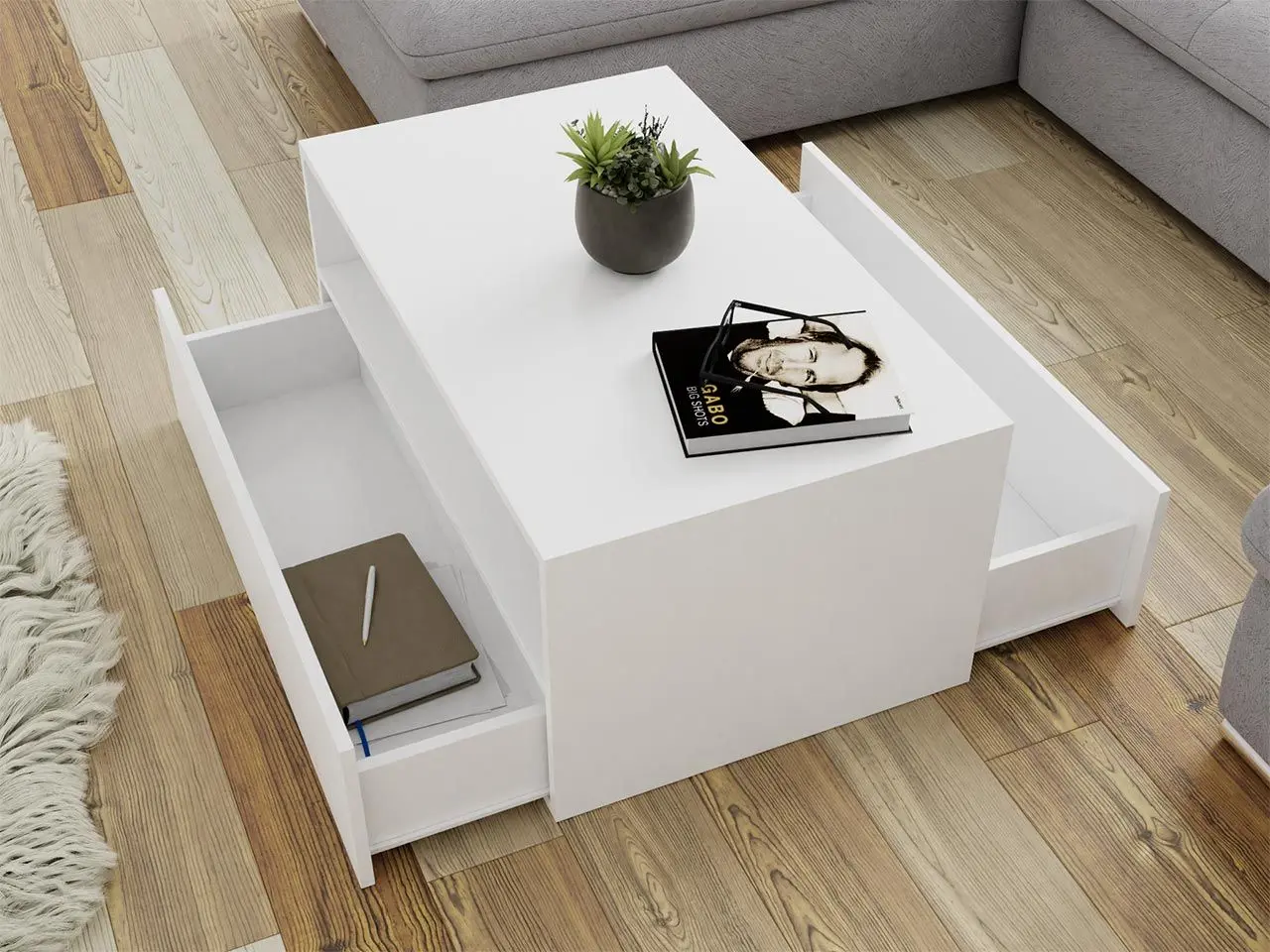 Masa pentru reviste Mirjan24 Fereolo/Lunula (White) - 9