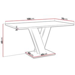 Masa pentru reviste Mirjan24 Herkulan Mini/Sweden (White/Concrete) Thumb