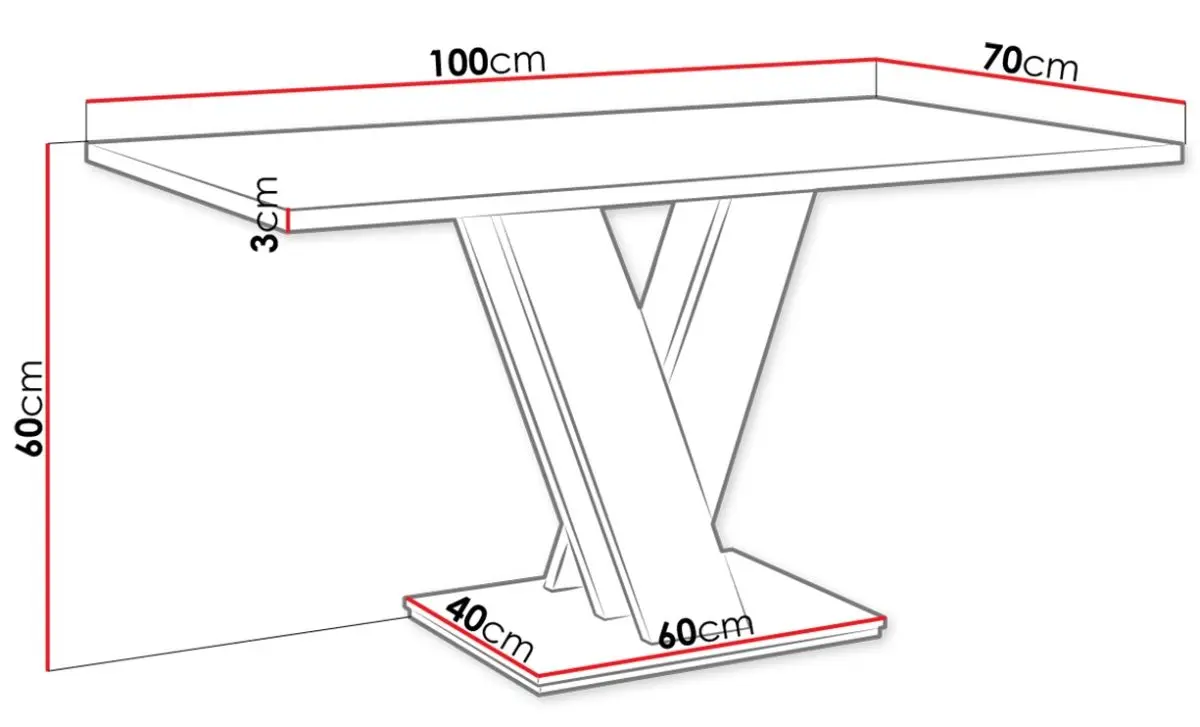 Masa pentru reviste Mirjan24 Herkulan Mini/Sweden (White/Concrete) - 4