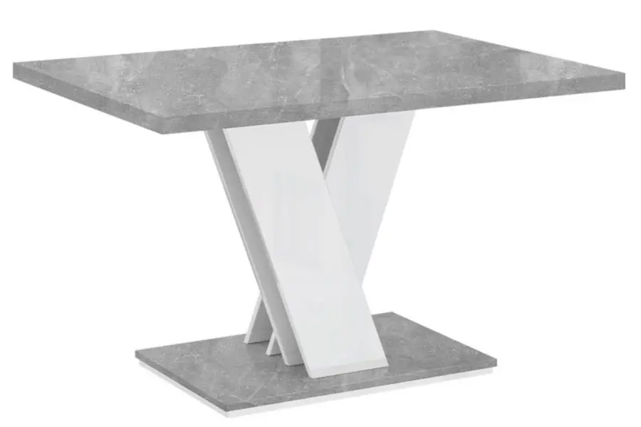 Masa pentru reviste Mirjan24 Herkulan Mini/Sweden (White/Concrete)