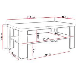 Masa pentru reviste Mirjan24 Jamie/Mati IV (Wenge) Thumb